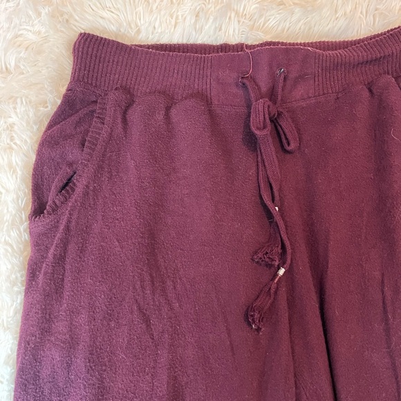 Saturday Sunday Anthropologie Joggers Purple Lounge Sweatpants Plum Suha small - Picture 6 of 9